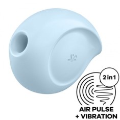 SATISFACYER - STIMULATOR &amp;amp; VIBRATOR CU PULS DE AER SUGAR RUSH ROZ foto