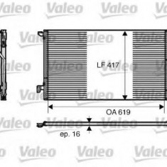 Condensator / Radiator aer conditionat OPEL VECTRA C Combi (2003 - 2016) VALEO 817809