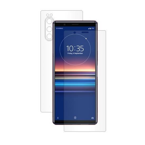 Folie Fata + Spate Compatibila cu Sony Xperia 5 - AntiSock Ultrarezistenta Autoregenerabila UHD Invizibila