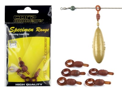 Clips CARP ACADEMY Running Rig Lead, 10buc/pac foto