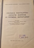 Cronica particitarii Armatei romane la razboiul antihitlerist Gh. Romanescu