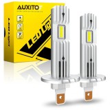 Set 2 becuri LED H1, Auxito&reg;, Canbus, lumina alb-rece, 12000 lumeni, fara eroare de bec ars