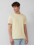 s.Oliver Tricou barbati cu decolteu la baza gatului, din bumbac cu croiala Regular Fit, Galben deschis, 2XL