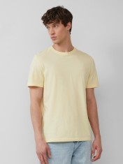 s.Oliver Tricou barbati cu decolteu la baza gatului, din bumbac cu croiala Regular Fit, Galben deschis, 2XL
