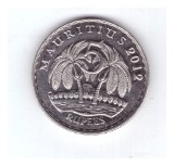 Moneda Mauritius 5 rupees 2012, stare buna, cu luciu