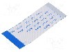 Banda FFC, 40 pini, lungime 50mm, seria FFC5-TIN, GCT - 05-40-D-0050-A-4-06-4-T