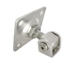 Cumpara ieftin Balama reglabila zincata cu placa de fixare patrata 90x90 mm tija M18 pentru porti batante