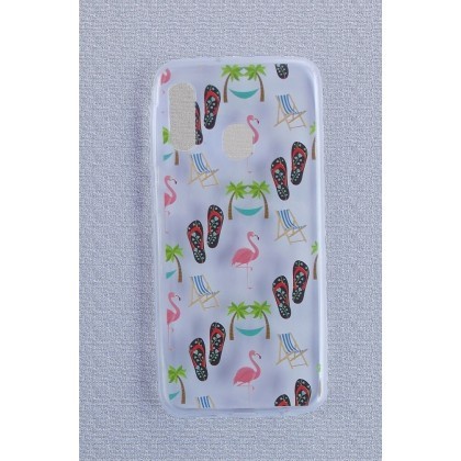 Husa Silicon Summer Time Samsung A202 Galaxy A20e Transparent