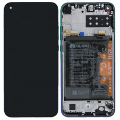 Display LCD cu Touchscreen Huawei P40 Lite E, cu Acumulator Blue, Service Pack