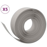 Cumpara ieftin Borduri de gradina, 5 buc, gri, 10 m 20 cm, polietilena