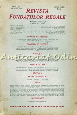 Revista Fundatiilor Regale - Anul XII, Nr.: 3/1945