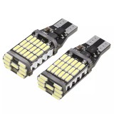 Set 2 leduri t15 w16w canbus lumina alba 6000k , 12v