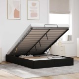 Cumpara ieftin Cadru de pat otoman Negru 153 x 203 cm Tesatura