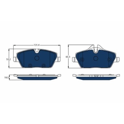 Placute frana Bmw I3 (I01), Electric, Range Extender, s Electric, s Range Extender, punte fata, pregatit pentru senzor uzura; TRW foto