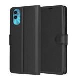 Techsuit - Leather Folio - Motorola Moto E22s - Black