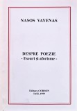 Despre poezie - 1999 - Nasos Vayenas (XE374)