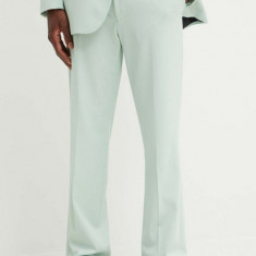 HUGO pantaloni barbati, culoarea verde, drept, 50519682