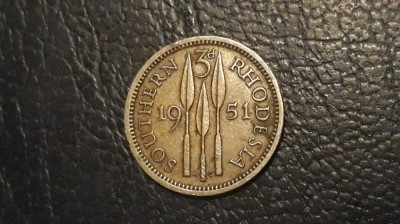 Rhodesia - 3 pence 1951 - ag. foto