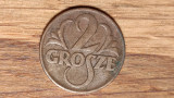 Polonia - moneda de colectie istorica - 2 grosze 1938 W - bronz
