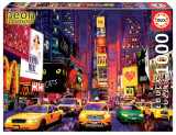 Puzzle 1000 piese Times Square New York Neon Fluorescent, Educa