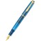 STILOU CLASSIC M200 M, CU PISTON, PENITA DIN OTEL INOXIDABIL PLACAT CU AUR,