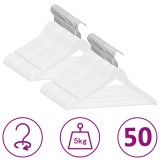Cumpara ieftin Set de umerase anti-alunecare, 50 buc. alb, lemn esenta tare