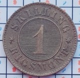 Danemarca 1 Skilling Rigsm&oslash;nt 1860 - Frederik VII - km 763 - a031, Europa