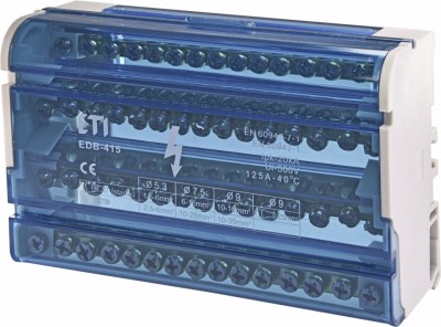Bloc de distribuție ETI, 15 terminale EDB-415 foto