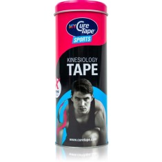 MyCureTape&reg; Sports bandă kinesiologică cutie de metal culoare Pink, Blue, Black 3x2.5 m