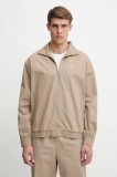 adidas Originals geacă de bumbac Firebird Jacket culoarea bej, de tranzitie, KC0685