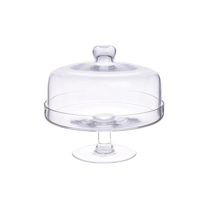 Platou servire cu picior si capac 25 cm x 22 cm