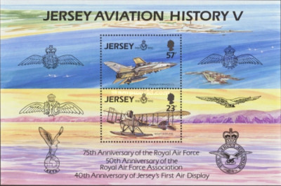 Jersey 1993 - Aviatie, bloc neuzat foto