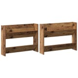 vidaXL Dulap pentru pantofi cu raft 2 pcs Lemn vechi 80 x 18 x 60 cm 875024