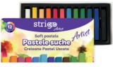 Pasteluri uscate Strigo 12 culori, sectiune patrata