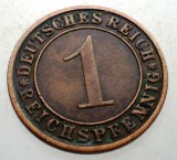 B.168 GERMANIA WEIMAR 1 REICHSPFENNIG 1932 A
