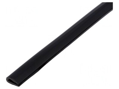 Ecran PVC Negru 10m x 9mm foto