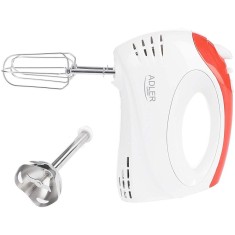 Mixer de mana AD 4212, Blender vertical, 2in1, 300 W, 5 viteze, Alb/Rosu