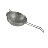 Strecurator cu un maner, &Oslash; 18 cm, Inox, Gauri marunte, Mat