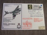 30 ani introducere D.H. Mosquito &icirc;n RAF - Plic filatelic aniversar Anglia ,temă Aviatică