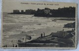 CARTE POSTALA INTERBELICA CONSTANTA.VEDERE GENERALA DE PE MALUL MARII.1934