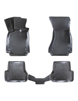 Set covorase auto din cauciuc tip tavita pentru Audi A6 C7 (Typ 4G) 2011-2015 / C7 Facelift 2015-2018 foto