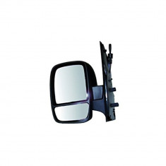 Oglinda exterioara Citroen Jumpy, Fiat Scudo, Peugeot Expert, 02.2007-, Stanga, Crom, manuala,prin cablu, Fara incalzire, carcasa neagra, Impartit, B