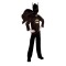 Costum Batman pentru copii, negru, 3-5 ani, 100-110 cm