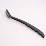 Perie pentru curatat gratarul, 2 in 1, sarma si racleta, cu maner, 41cm