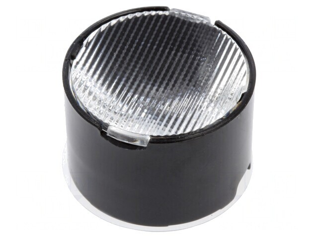 Lentilă LED rotundă plexiglass transparentă 9-40&deg; 22mm