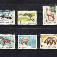 M2 - TS1 2 - Timbre foarte vechi - Bulgaria - animale salbatice - 1958