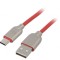 Cablu USB 2.0 USB A - USB C 2m Roșu Aurit 480Mbps