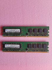 KIT memorii RAM 2 x 2 Gb DDR2 SAMSUNG - pentru PC - foto