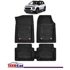 Covorase Auto TeamCar&reg; Tip Tavita Compatibile Citroen C3 Aircross (2017-2024) Negru Material Rezistent
