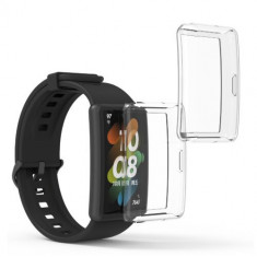 Set 2 Huse pentru Huawei Band 7/Band 6/Honor Band 6, Kwmobile, Transparent, Silicon, 58915.02